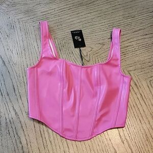 Sincerely Jules Pink Barbie corset crop top size S NWT 💖